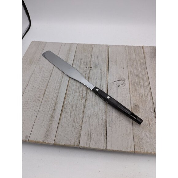 Vintage Household #1 Stainless Spatula Cake Icing Black Handle 13" - Picture 1 of 7